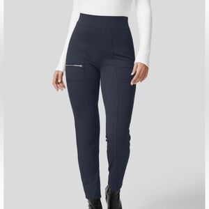 SculptKnit High Waisted Pockets Zipper Casual Slim Pants